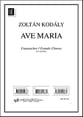 Ave Maria SSA choral sheet music cover